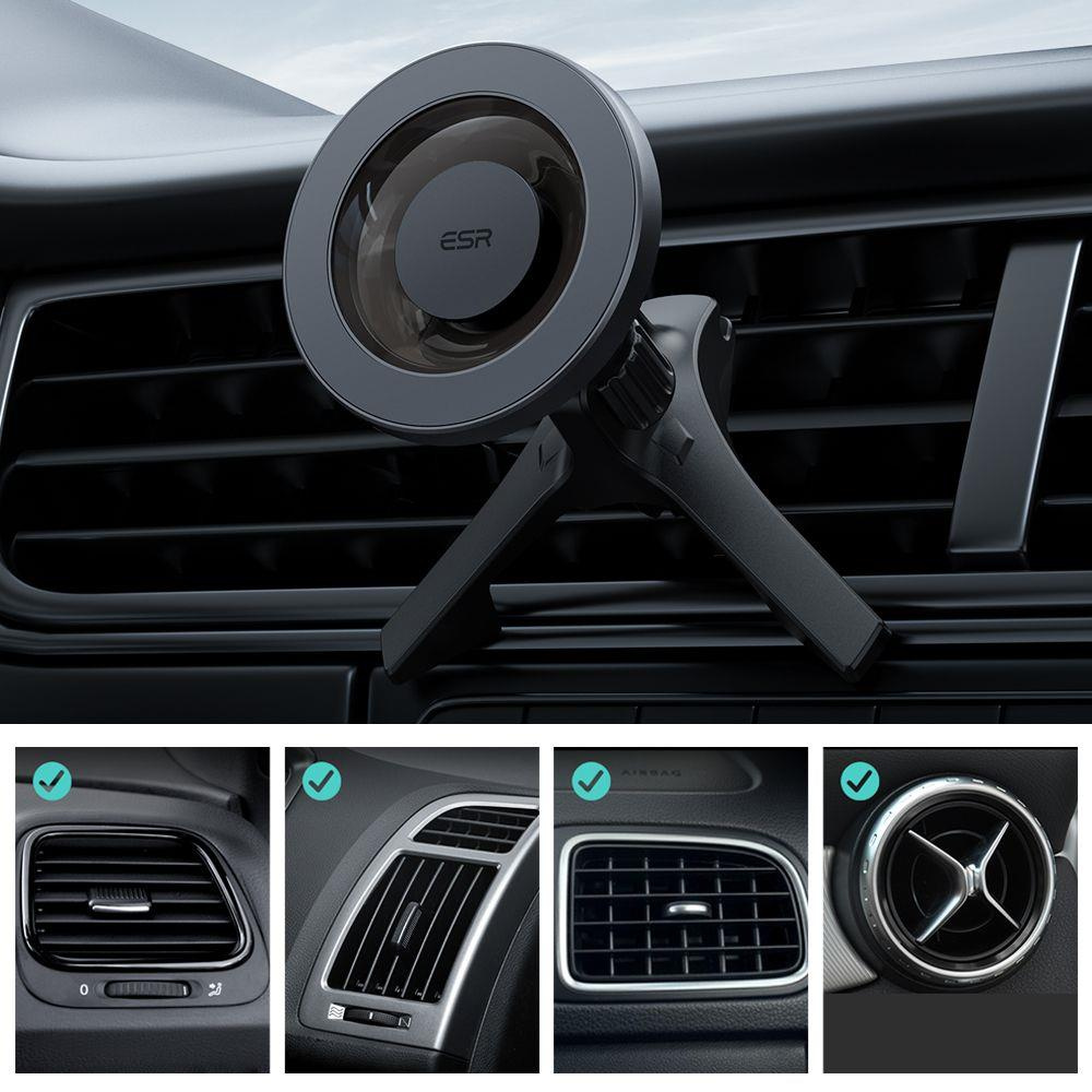 ESR Halolock magnetic MagSafe car holder for ventilation grille